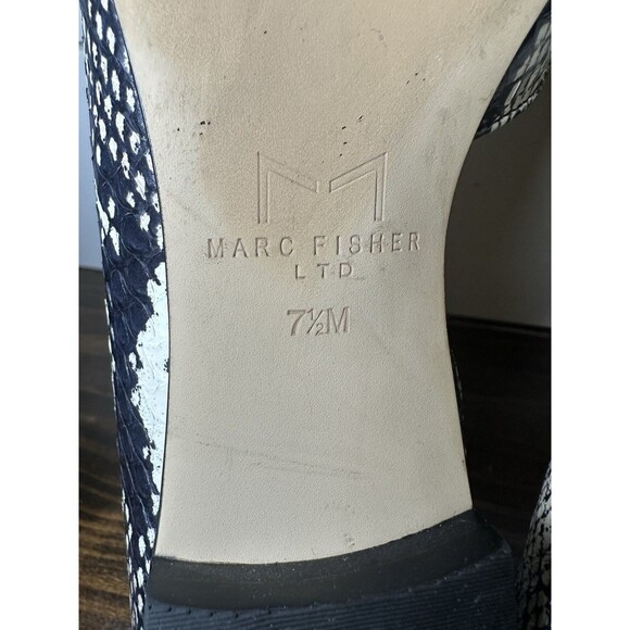 Marc Fisher Snakeskin‎ Animal Print Pointed Toe Flats Shoes Women's 7.5 - Picture 11 of 11